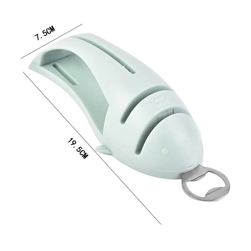 Manual 4 in 1 Knife Sharpener, 1 Count Manual Knife Sharpener, Professional Chef's Kitchen Knife Accessories, Kitchen Blade & Scissors