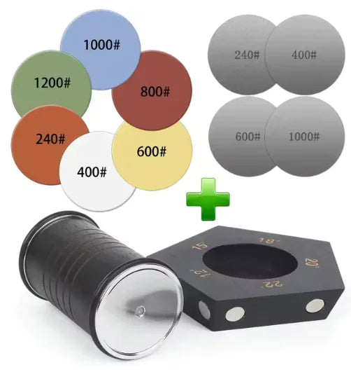 Pro Edge Magnetic Rolling Knife Sharpener Set, Kitchen Knife Magnetic Rolling Knife Sharpener, Diamond Sharp Curve Knife Sharpener, Wooden Handle Sharpening Stone, Diamond Ceramic Knife Sharpening Set for honing knives sharpening Kitchen Gadgets