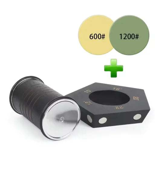 Pro Edge Magnetic Rolling Knife Sharpener Set, Kitchen Knife Magnetic Rolling Knife Sharpener, Diamond Sharp Curve Knife Sharpener, Wooden Handle Sharpening Stone, Diamond Ceramic Knife Sharpening Set for honing knives sharpening Kitchen Gadgets