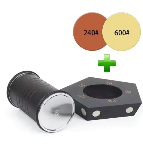 Pro Edge Magnetic Rolling Knife Sharpener Set, Kitchen Knife Magnetic Rolling Knife Sharpener, Diamond Sharp Curve Knife Sharpener, Wooden Handle Sharpening Stone, Diamond Ceramic Knife Sharpening Set for honing knives sharpening Kitchen Gadgets