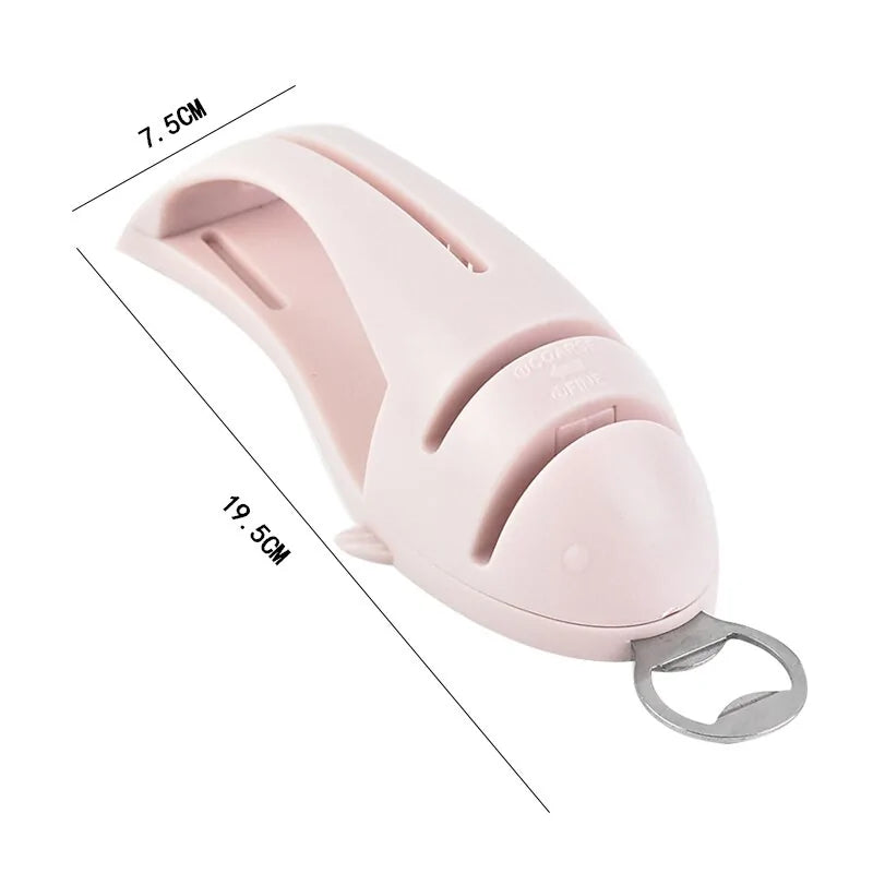 Manual 4 in 1 Knife Sharpener, 1 Count Manual Knife Sharpener, Professional Chef's Kitchen Knife Accessories, Kitchen Blade & Scissors
