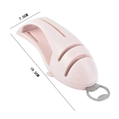 Manual 4 in 1 Knife Sharpener, 1 Count Manual Knife Sharpener, Professional Chef's Kitchen Knife Accessories, Kitchen Blade & Scissors